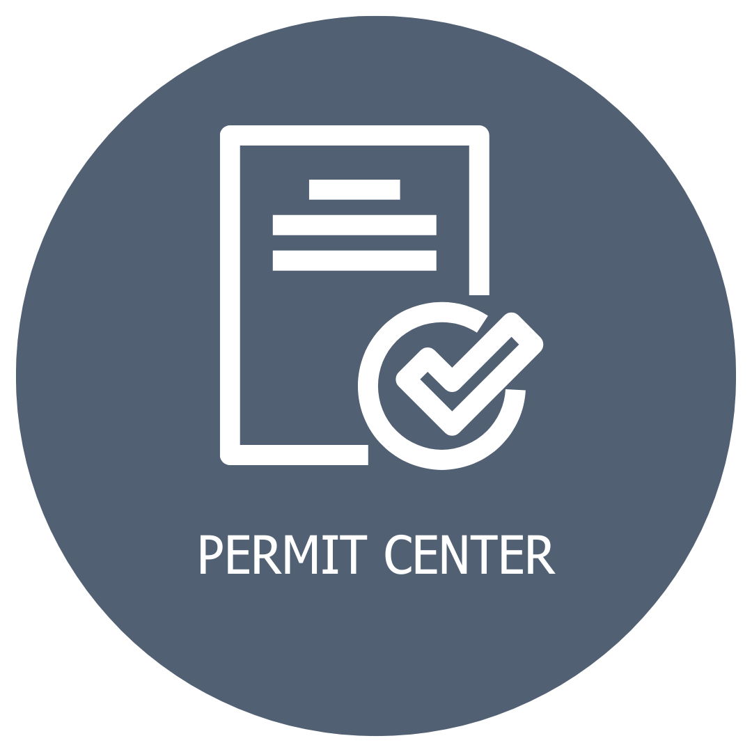 Permit Center icon showing a document with a checkmark symbol