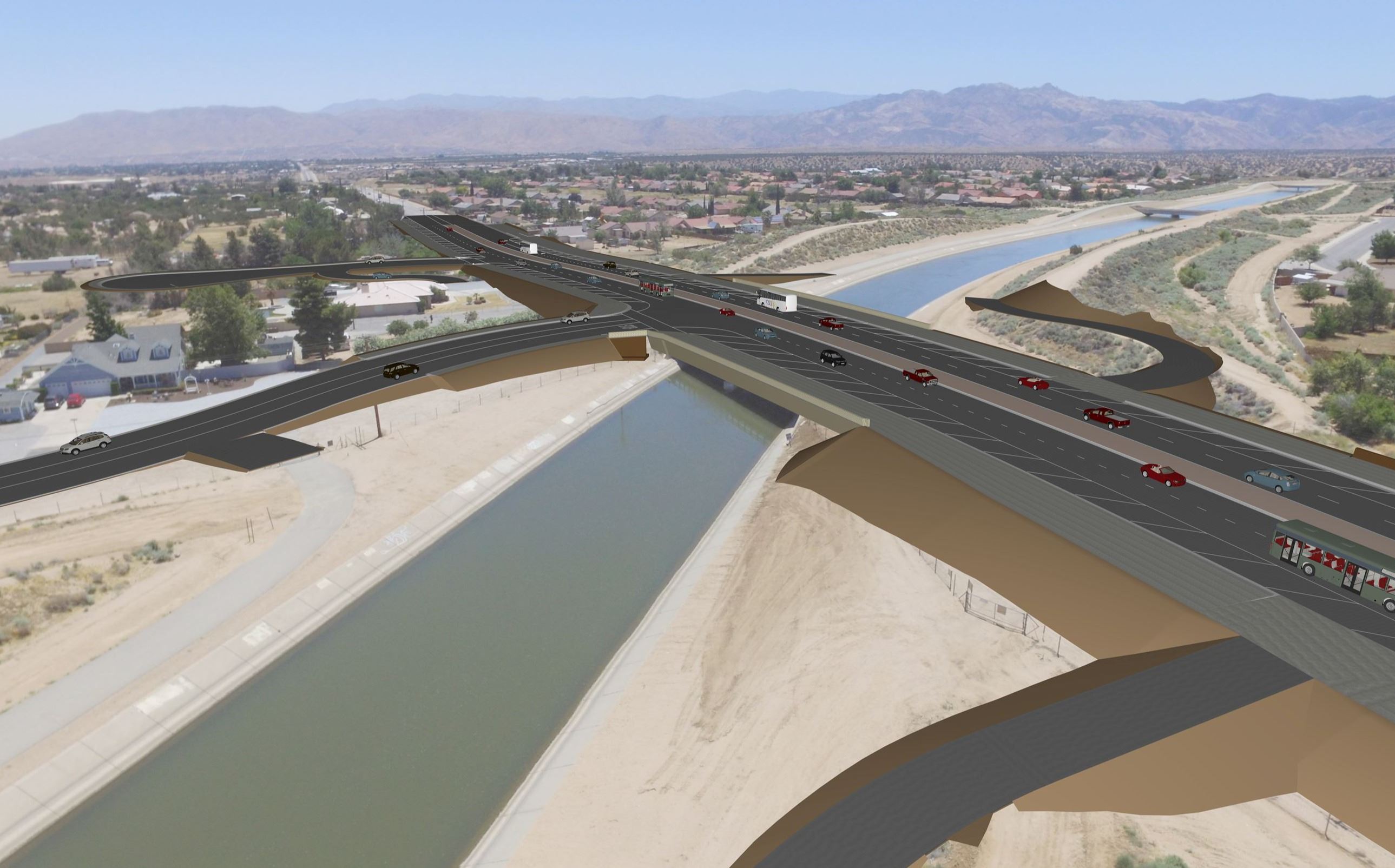 Ranchero Road Widening Rendering