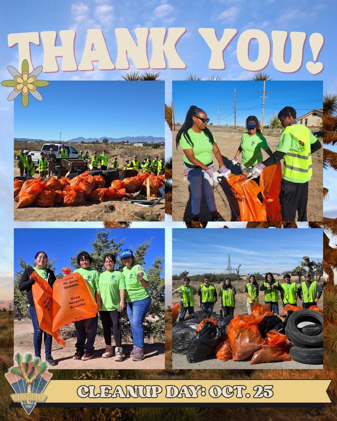 Thank You Volunteers - Oct. 2025